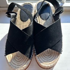 Marc Fisher sandals. Women’s size 9. Black suede
